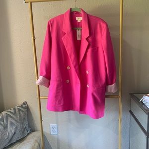 Pink Maeve Anthropologie blazer size 12 NWT